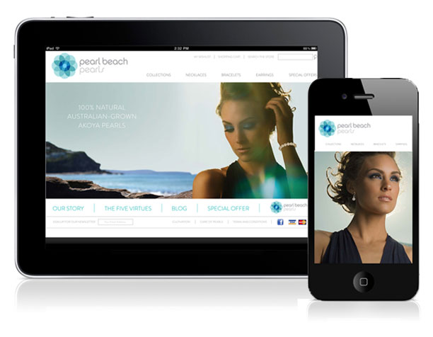 Pearl Beach Pearls Responsive Website