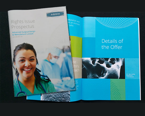 ASDM Rights Issue Prospectus Cover and Spread