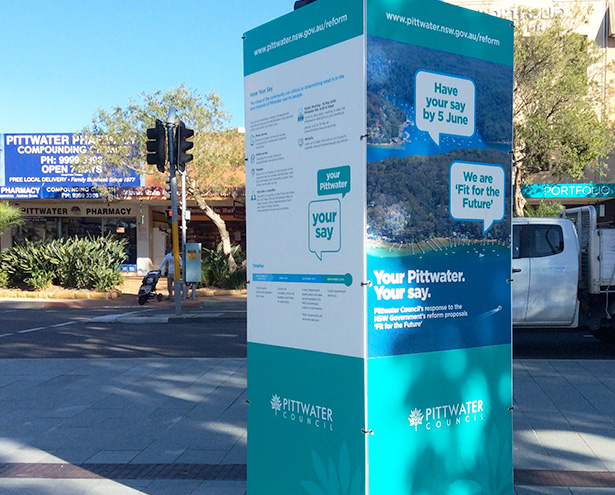 FFTF Mona Vale Village Square Information Kiosk