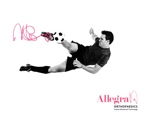 Allegra Brand Soccer Player Hero