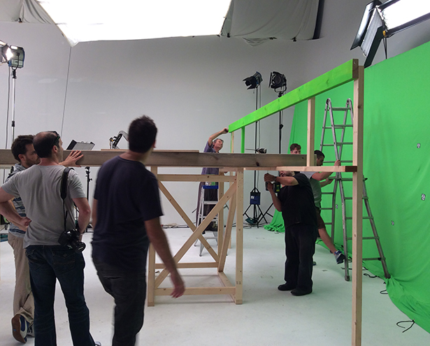 Knauf TVC: studio set-building